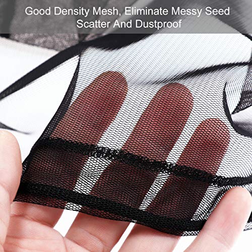 POPETPOP Bird Cage Cover Seed Catcher Birdcage Nylon Mesh Net Cov...