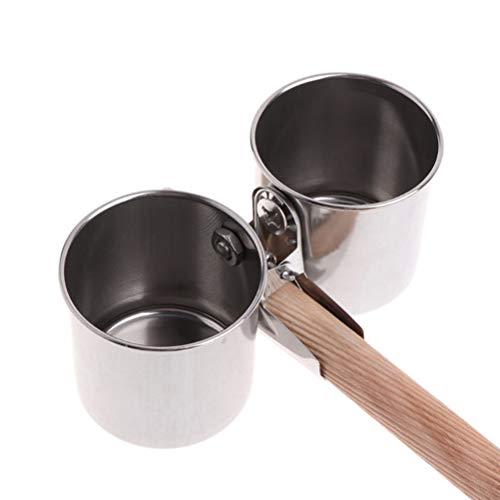 POPETPOP Bird Cage Water Dish-Food & Water Feeding Bird Double Cu...