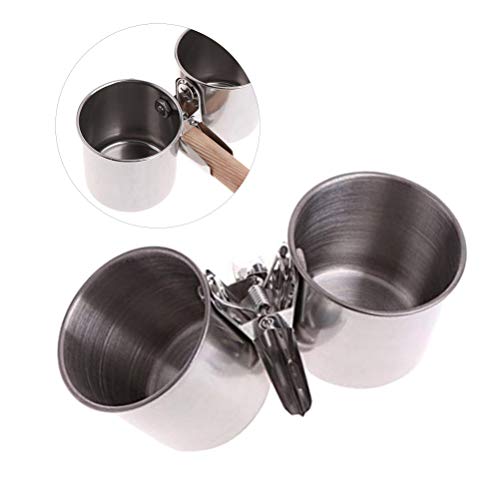 POPETPOP Bird Cage Water Dish-Food & Water Feeding Bird Double Cu...