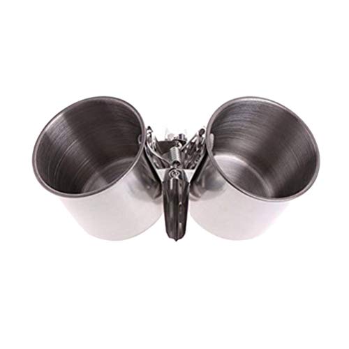 POPETPOP Bird Cage Water Dish-Food & Water Feeding Bird Double Cu...