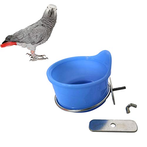 POPETPOP Bird Feed Cups for Cage-Pet Food & Water Bird Cup with C...