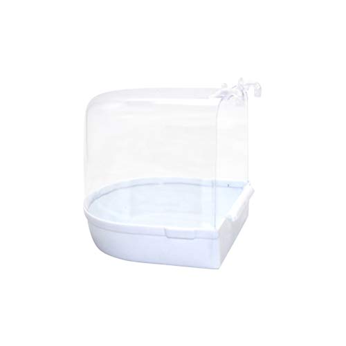 POPETPOP Caged Bird Bath Hanging Bathtub Bath Box Bowl cage Bird ...