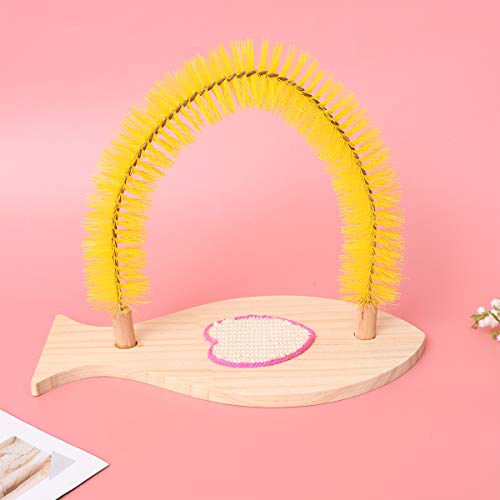 POPETPOP Cat Grooming Arch Toy Pet Cat Arch Self Groomer Massager...