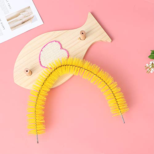 POPETPOP Cat Grooming Arch Toy Pet Cat Arch Self Groomer Massager...