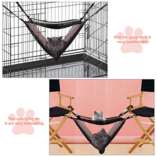 POPETPOP Cat Hammock Bed Pet Cage Hanging Bed for Cats/Small Dogs...
