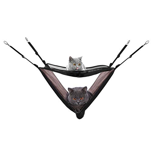 POPETPOP Cat Hammock Bed Pet Cage Hanging Bed for Cats/Small Dogs...