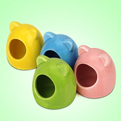 POPETPOP Ceramic Hamster Hideout Nest - Hamster Sand Bath Rat Dus...