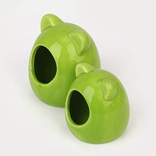 POPETPOP Ceramic Hamster Hideout Nest - Hamster Sand Bath Rat Dus...