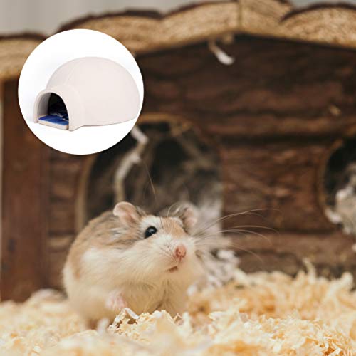 POPETPOP Ceramic Hamster House Small Pet Hideout Hamster Cave Coo...