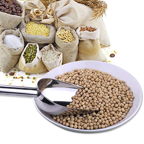 POPETPOP Dog Food Scoop Stainless Steel Pet Food Shovel Practical...