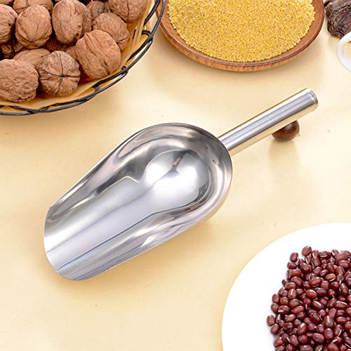 POPETPOP Dog Food Scoop Stainless Steel Pet Food Shovel Practical...