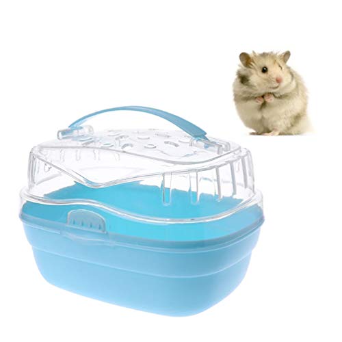 POPETPOP Hamster Carrier, Hamster Travel Cage, Portable Pets Cage...