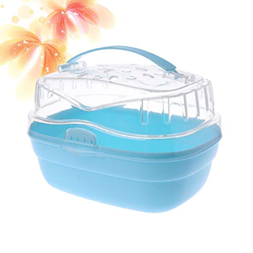 POPETPOP Hamster Carrier, Hamster Travel Cage, Portable Pets Cage...