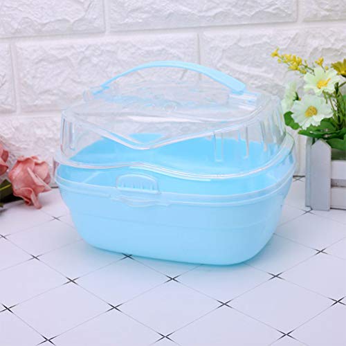 POPETPOP Hamster Carrier, Hamster Travel Cage, Portable Pets Cage...