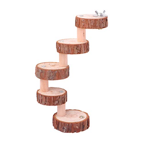 POPETPOP Hamster Platform - Parrot Springboard Climbing Ladder Ha...