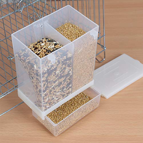 POPETPOP Pet No Mess Bird Feeder Parrot Automatic Feeder Parrot F...