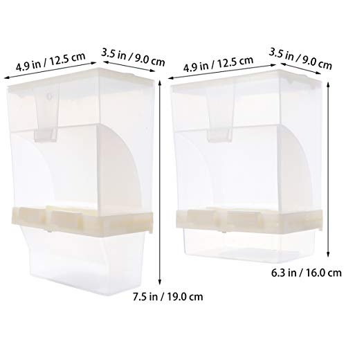 POPETPOP Pet No Mess Bird Feeder Parrot Automatic Feeder Parrot F...