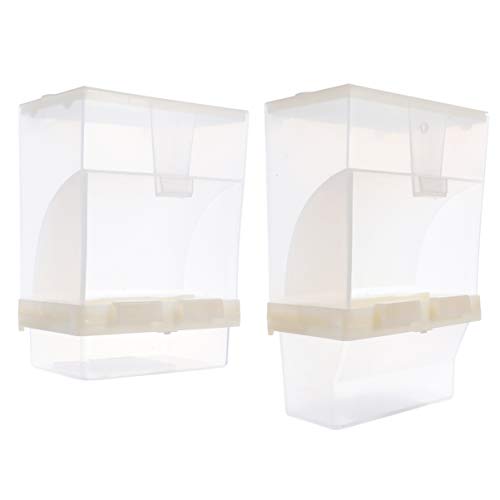 POPETPOP Pet No Mess Bird Feeder Parrot Automatic Feeder Parrot F...