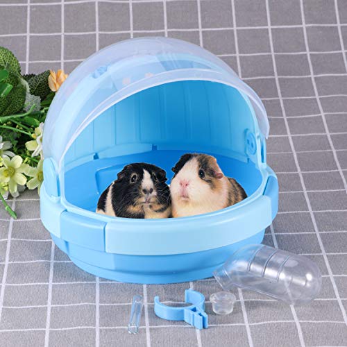 POPETPOP Portable Hamster Cage-Transparent Plastic Small Animal C...