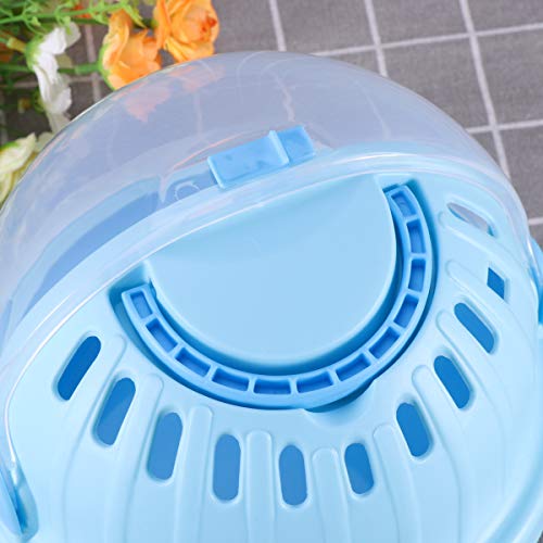 POPETPOP Portable Hamster Cage-Transparent Plastic Small Animal C...