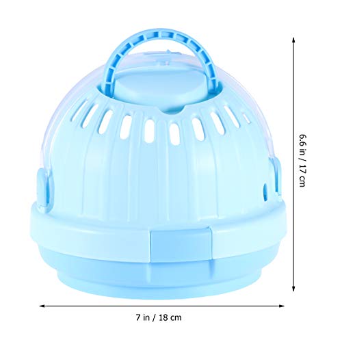 POPETPOP Portable Hamster Cage-Transparent Plastic Small Animal C...