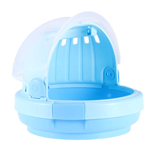 POPETPOP Portable Hamster Cage-Transparent Plastic Small Animal C...