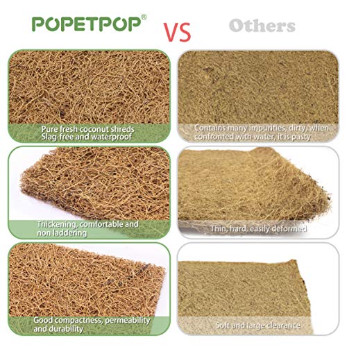 POPETPOP Reptile Carpet Coconut Fiber Reptiles Bedding Liner Clim...