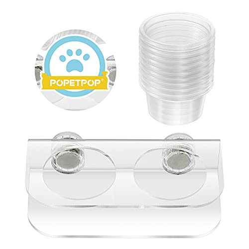 POPETPOP Reptile Feeding Cups-Gecko Feeder Cups Suction Cup Bowls...