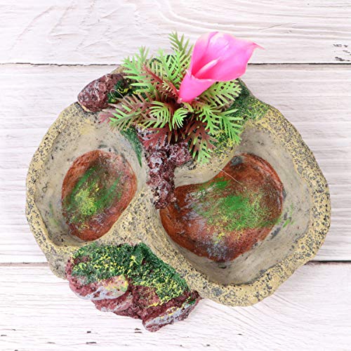 POPETPOP Resin Reptile Platform Artificial Tree Trunk Design Rept...