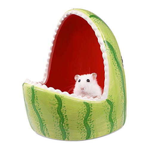 POPETPOP Small Animal House Ceramic Hamster Hideout Small Animal ...