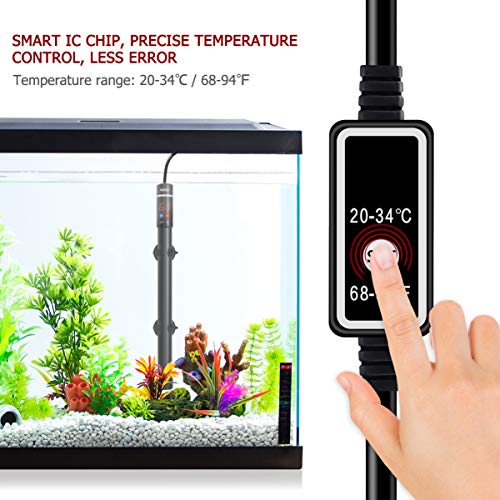 POPETPOP Upgraded 400W Aquarium Heater - Submersible Titanium Fi...