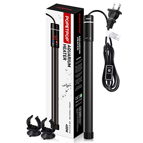 POPETPOP Upgraded 400W Aquarium Heater - Submersible Titanium Fi...