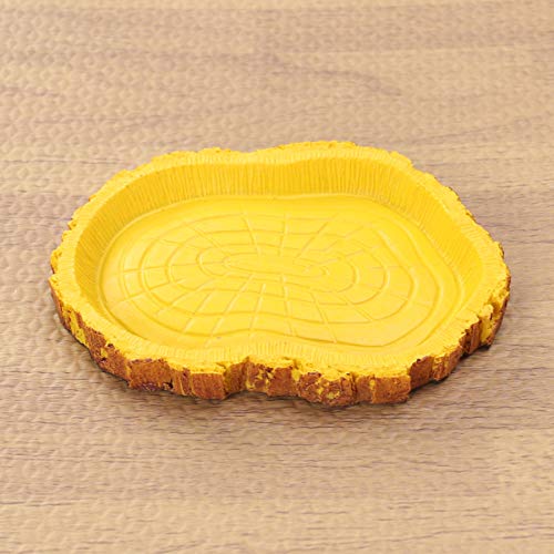 POPETPOP Water and Food Dish for Reptiles-Resin Simulated Bowl fo...