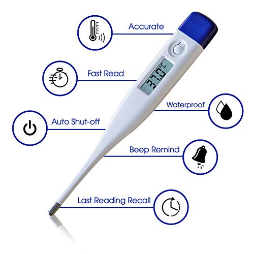POPKA Basal Body Thermometer - Waterproof, Highly Accurate 1/100t...