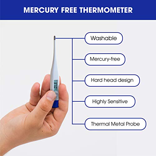 POPKA Basal Body Thermometer - Waterproof, Highly Accurate 1/100t...