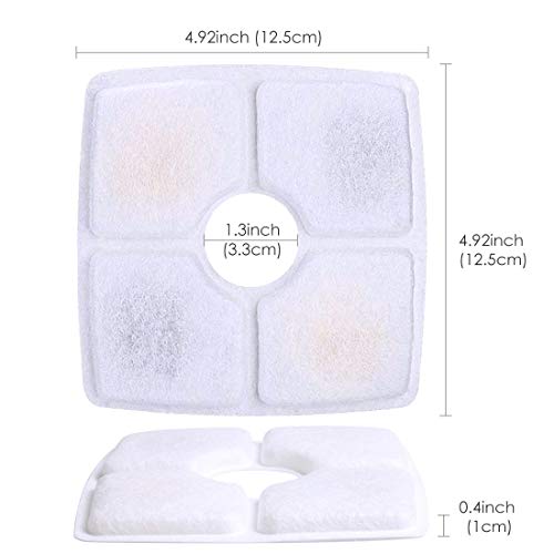 Possiave Pet Fountain Filters, 16 Pack Cat Water Fountain Filters...
