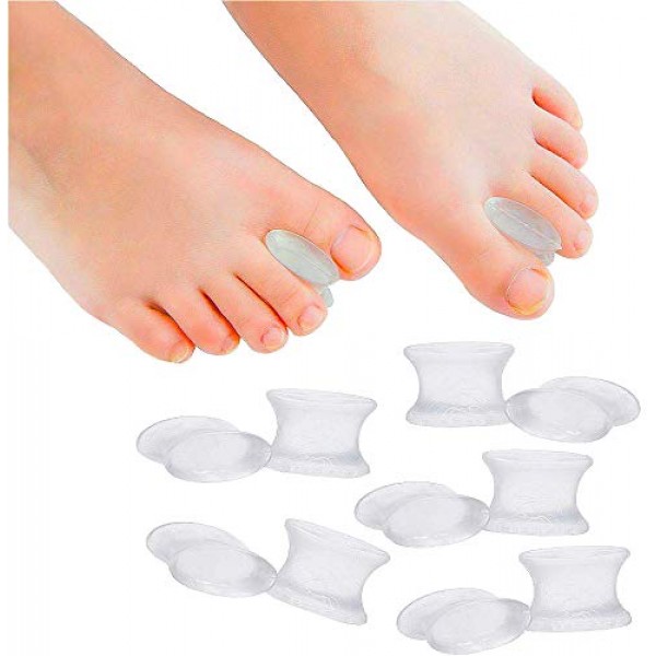 Povihome 10 Pack Gel Bunion Corrector and Toe Spacers Separators ...