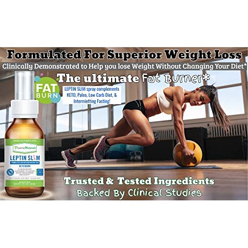 Power by Naturals - Leptin Slim - Dr Formulated Liquid Weight Man...