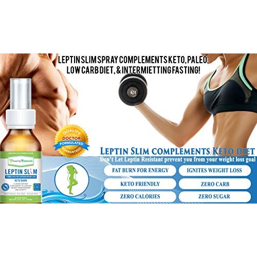 Power by Naturals - Leptin Slim - Dr Formulated Liquid Weight Man...