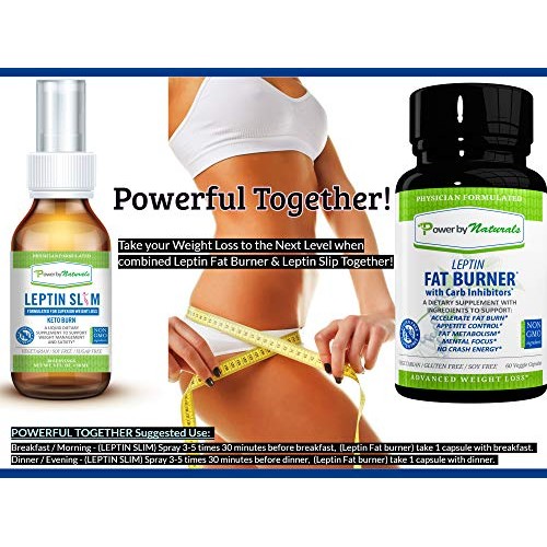 Power by Naturals - Leptin Slim - Dr Formulated Liquid Weight Man...
