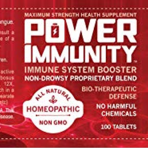 Power Immunity Homeopathic Immune System Booster, Maximum Strengt...