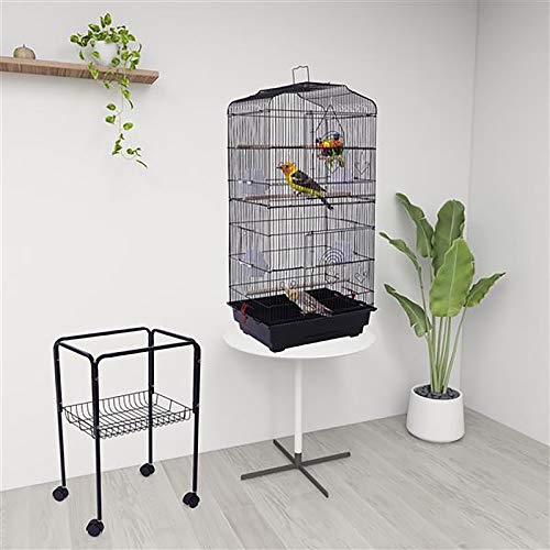59-inch Bird Cage Open Top Standing Medium Small Parrot Parakeet ...