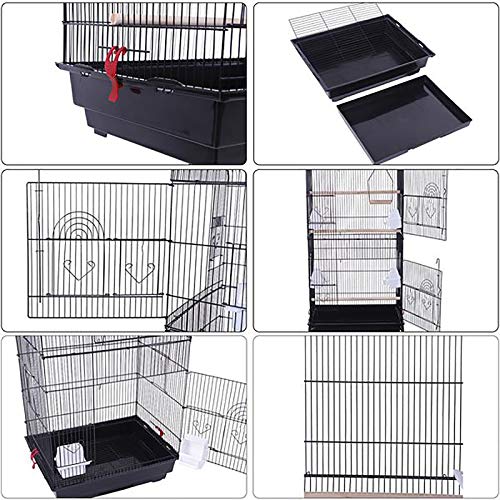 59-inch Bird Cage Open Top Standing Medium Small Parrot Parakeet ...