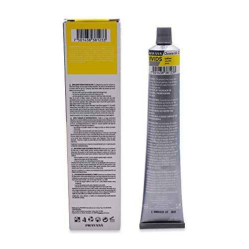 Pravana Chromasilk Vivids Crème, Hair Color, Color Yellow, 3 Fl Oz