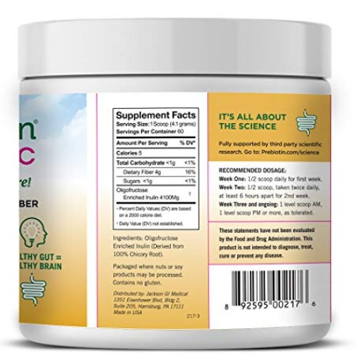 Prebiotin Prebiotic Weight Management – 8.5 oz – Formulated to Su...