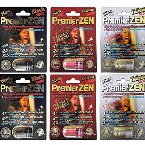 PremierZen 6 Pack Variety - Male Performance Enhancement Pill - P...