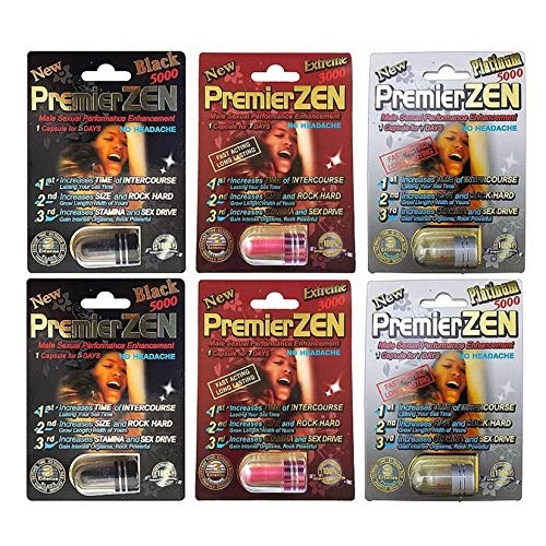 PremierZen 6 Pack Variety - Male Performance Enhancement Pill - P...