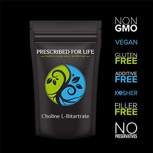 Prescribed for Life Choline L-Bitartrate - 100% Pure Natural L Fo...
