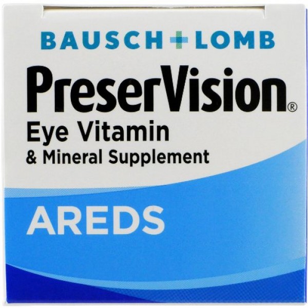 Bausch + Lomb PreserVision Vitamin and Mineral Supplement Tablets...
