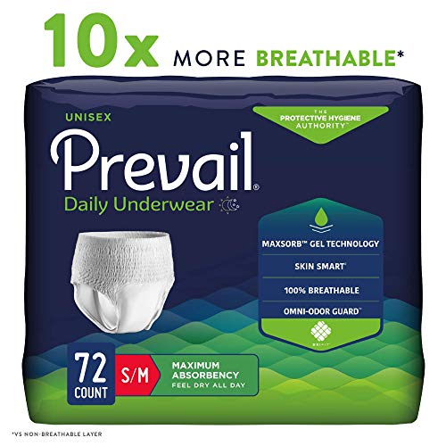 Prevail Incontinence Protective Underwear, Maximum Absorbency, Sm...
